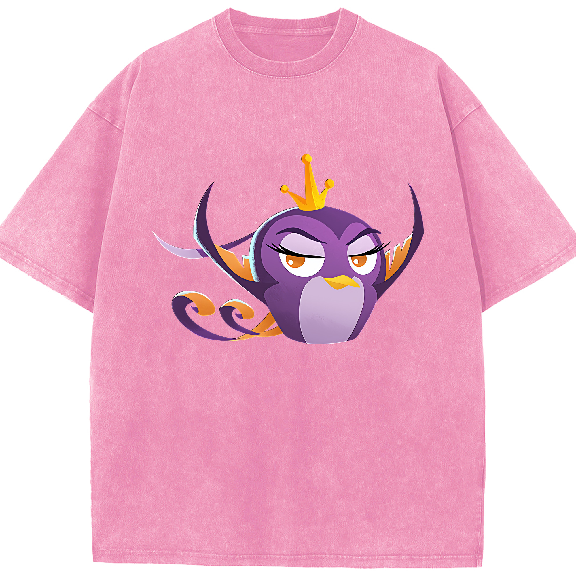 （画像用） Angry Birds アングリーバード 綿100% ヴィンテージ風 半袖Tシャツ（フロントプリント）